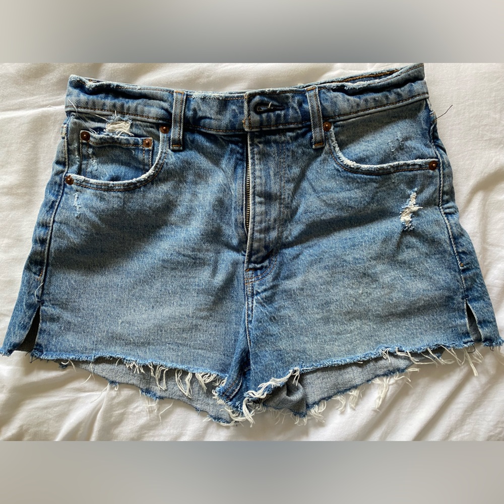 Abercrombie High Rise Denim Shorts